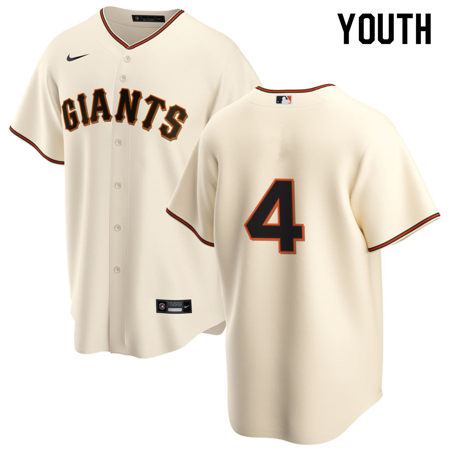 Nike Youth #4 Mel Ott San Francisco Giants Baseball Jerseys Sale-Cream